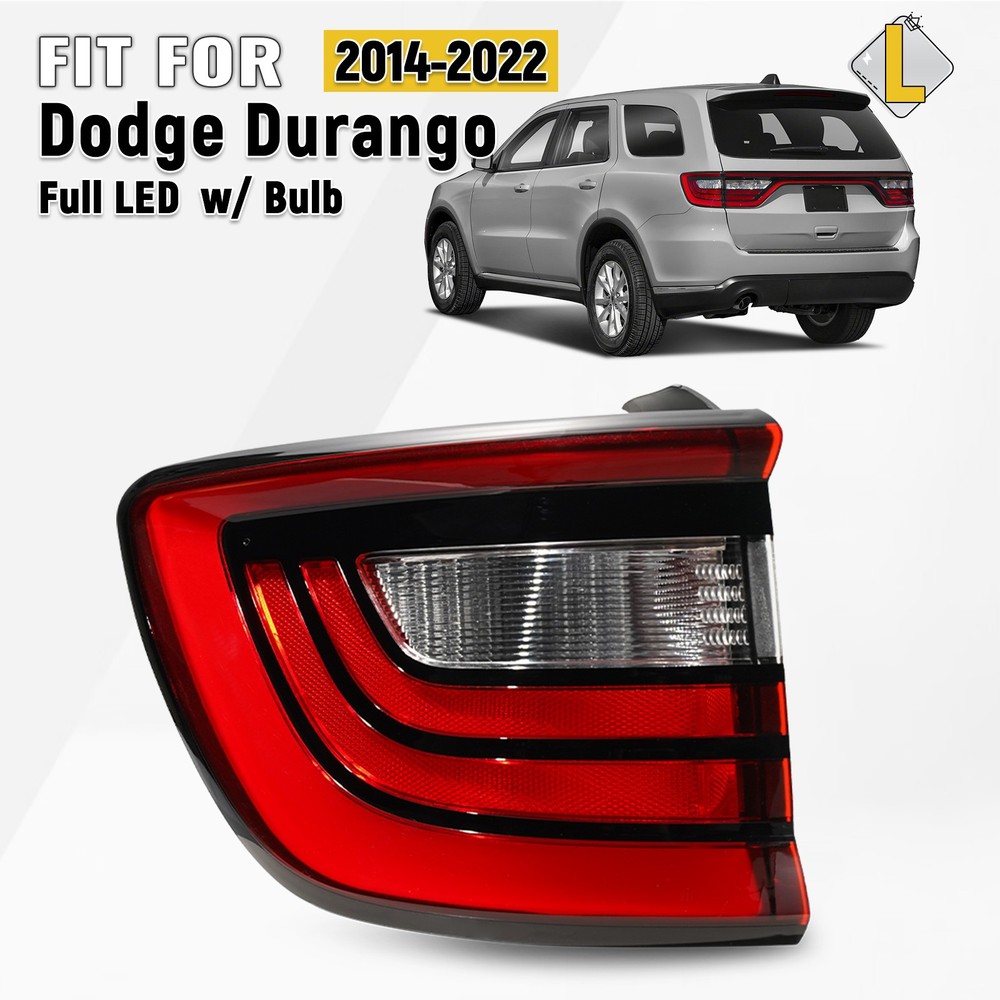 For 2014-2026 Dodge Durango Full LED Tail Light Outer With Bulb Left Driver Side