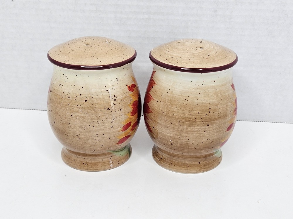 Pfaltzgraff Evening Sun Salt and Pepper Shaker Set , Slight Crazing
