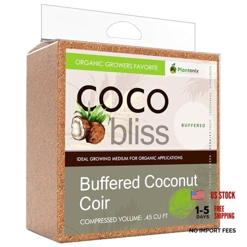 - 100% Buffered Organic Coco Coir for Plants & Buffered Coco Bliss (10lbs)