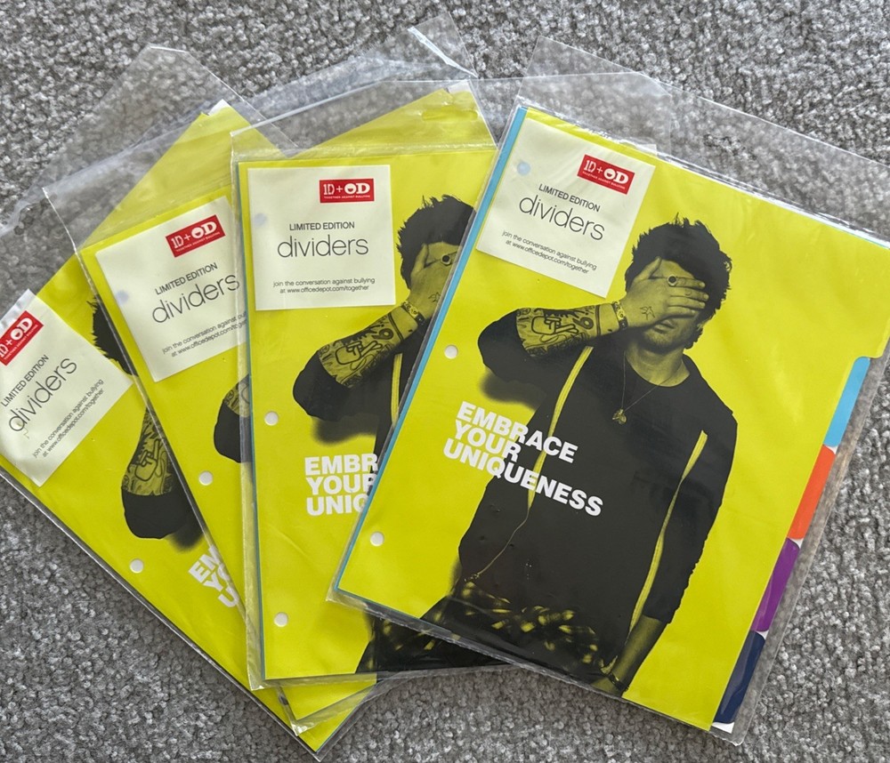 One Direction Limited Edition 5 Tab Dividers