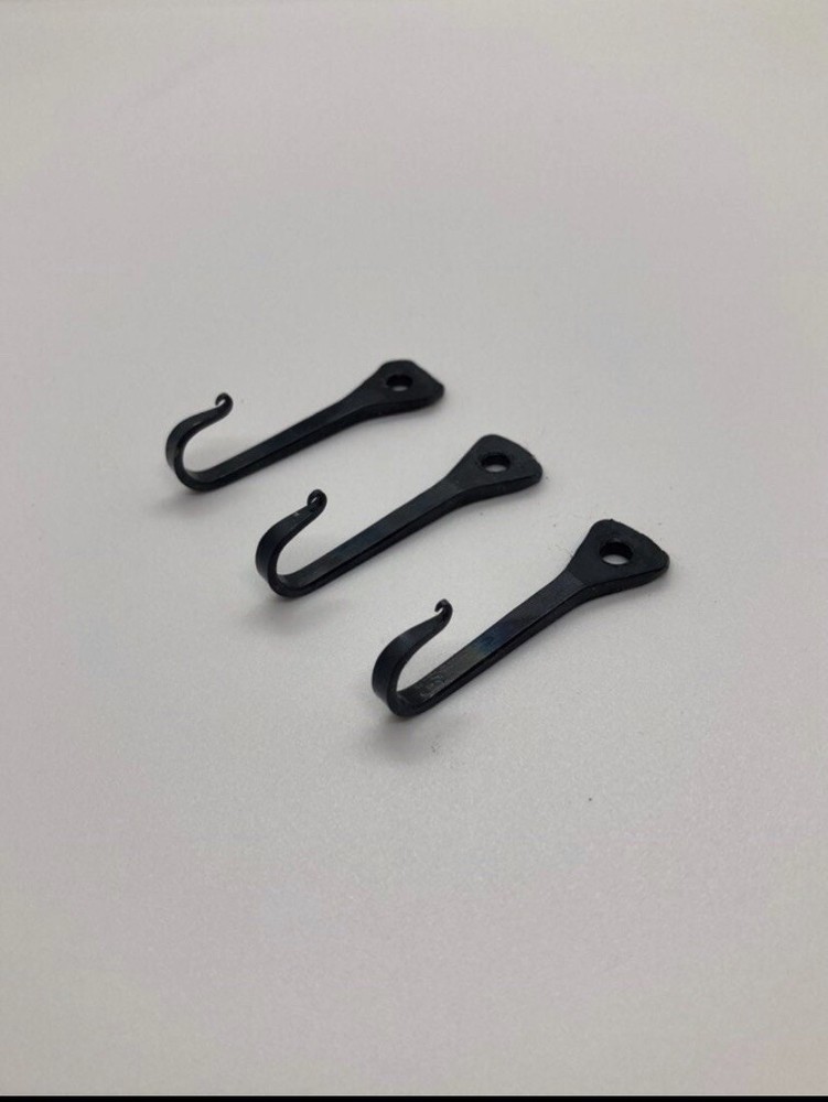 Black Hand Forged Blacksmith Horseshoe Nail Hook