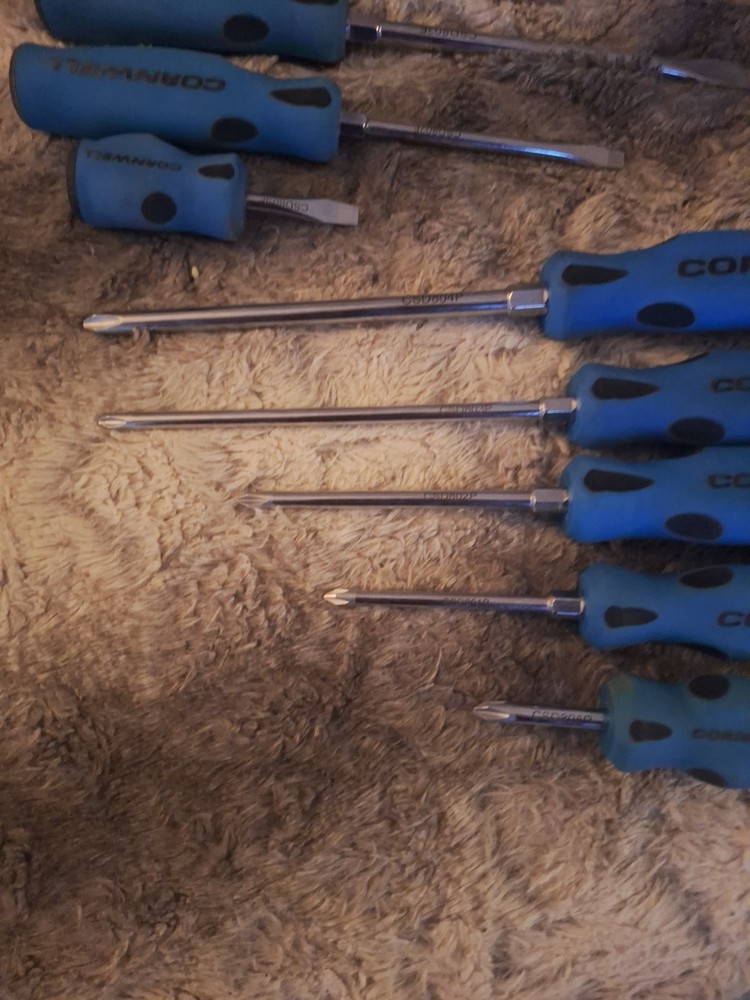 Cornwell 10pc Screwdriver Set Blue