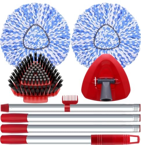 2 Pack Spin Mop Heads Replacement Compatible with O Cedar Blue (2 Tank System)