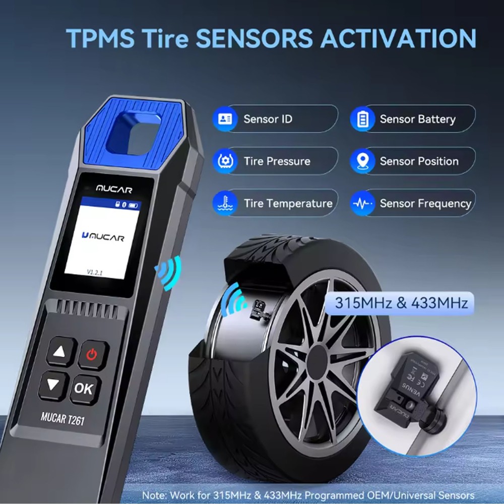 ThinkScan 689BT & MUCAR T261 TPMS Programming Scanner Full System OBD2 Scan Tool