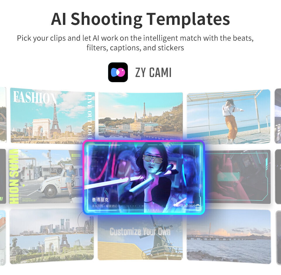 ZHIYUN Smooth 5S Combo, 3-Axis Gimbal Stabilizer with Light for iPhone Android