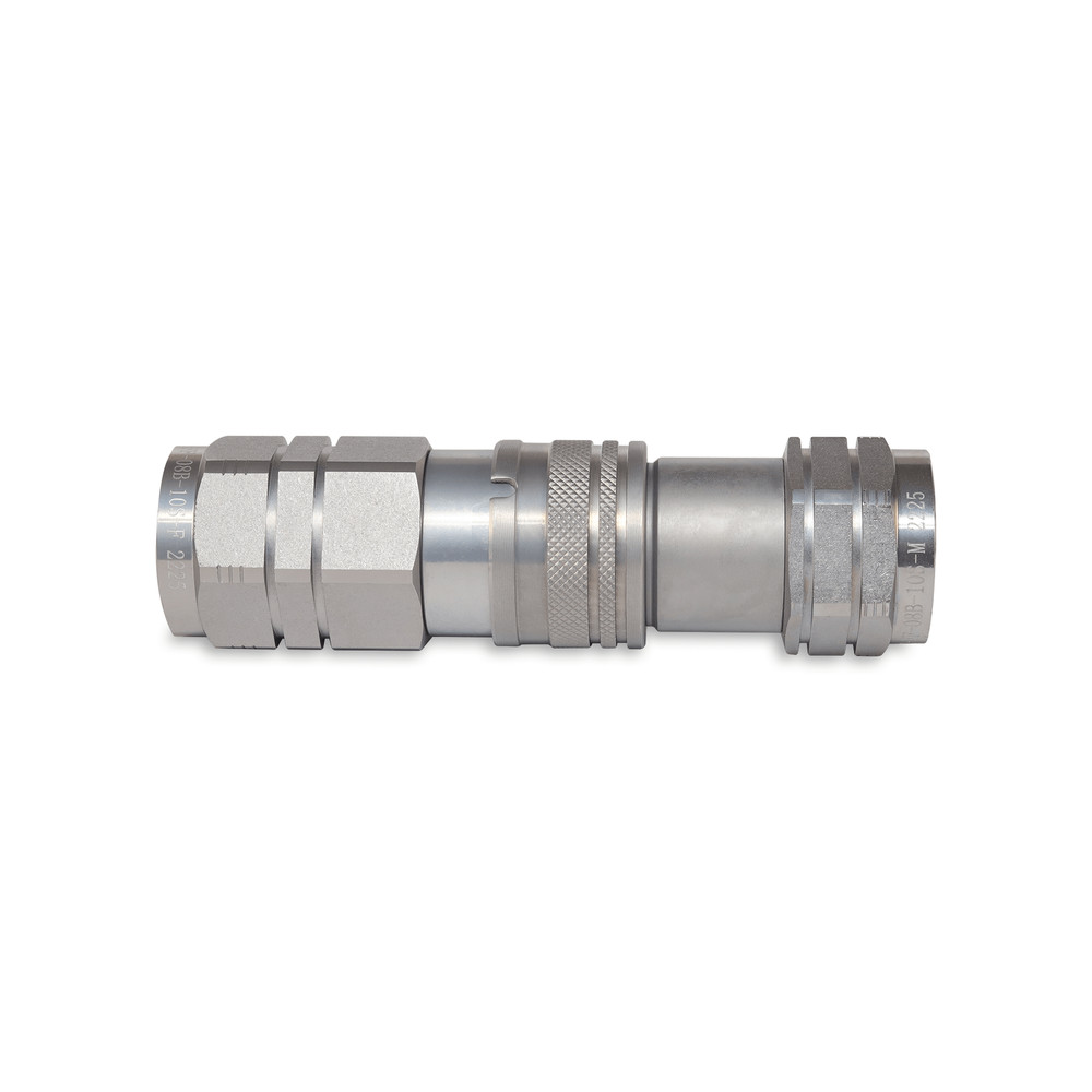1/2″ Flat Face Hydraulic Quick Couplers Set - 5/8″ SAE Thread