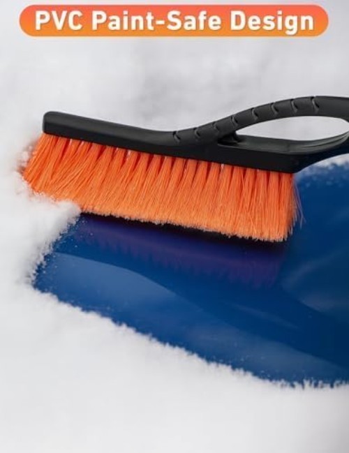 Aluminum Ice Scraper for Car Windshield | Snow Brush Combo