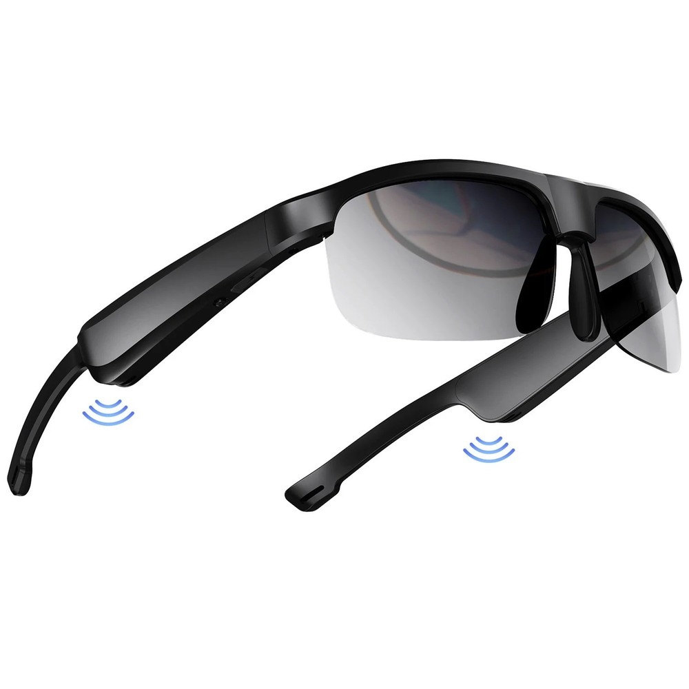 Smart Glasses Black Frame USB Connectivity Includes Charging Cable and Box