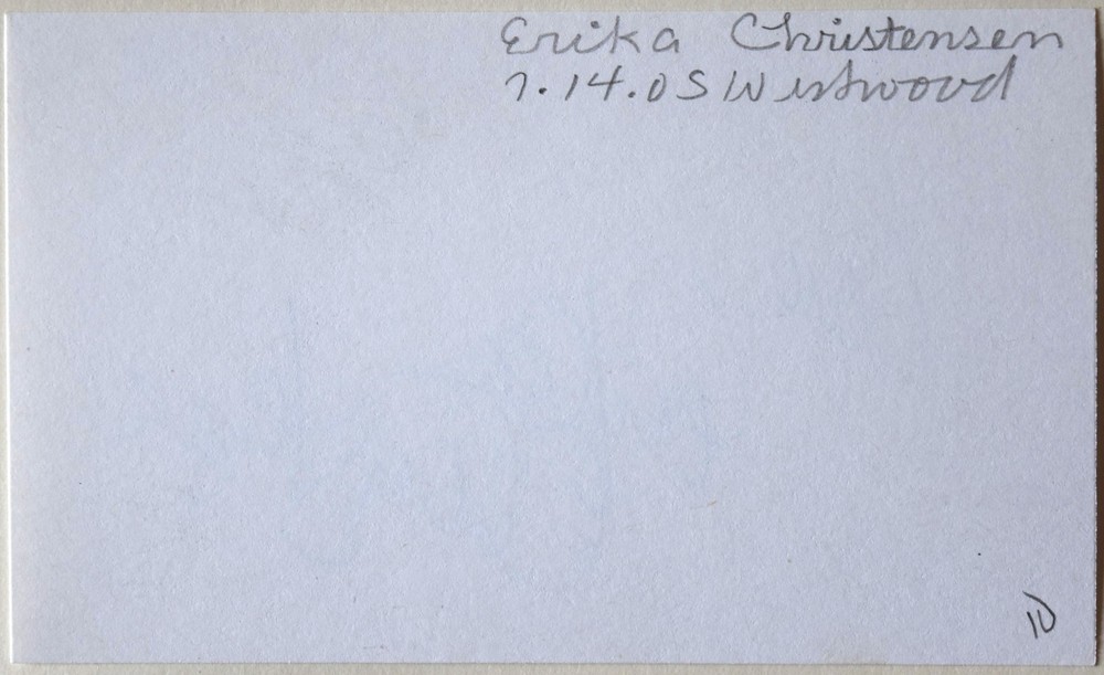 Erika Christensen Hand Signed Card