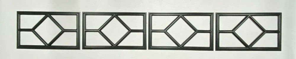 4 Amarr Waterford Replacement Insert for Short Panel Amarr Garage Doors Black