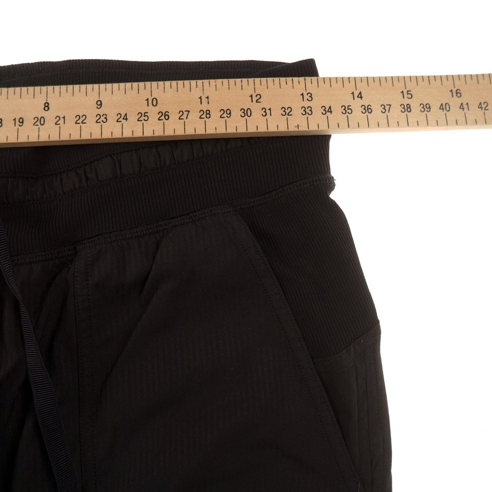 Lululemon Black Capri Pants Womens 4 Pull On Drawstring