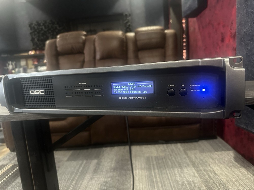 QSC Q-SYS I/O Frame 8s Integrated System Platform NO CARDS