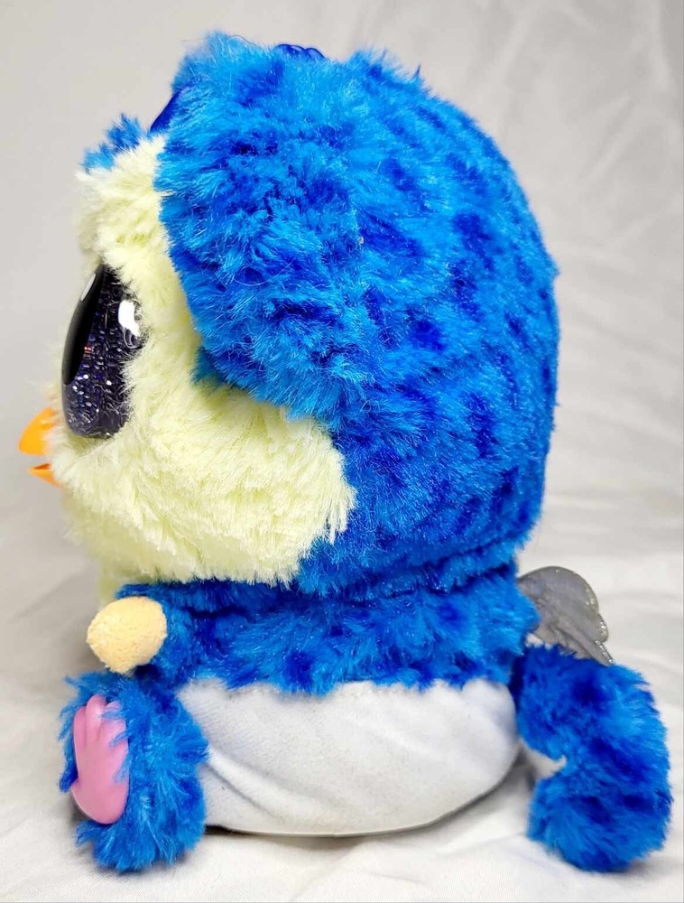 Hatchimals Interactive Hatchibabies Blue Owl 6 Tested Working Large Sparkle Eyes