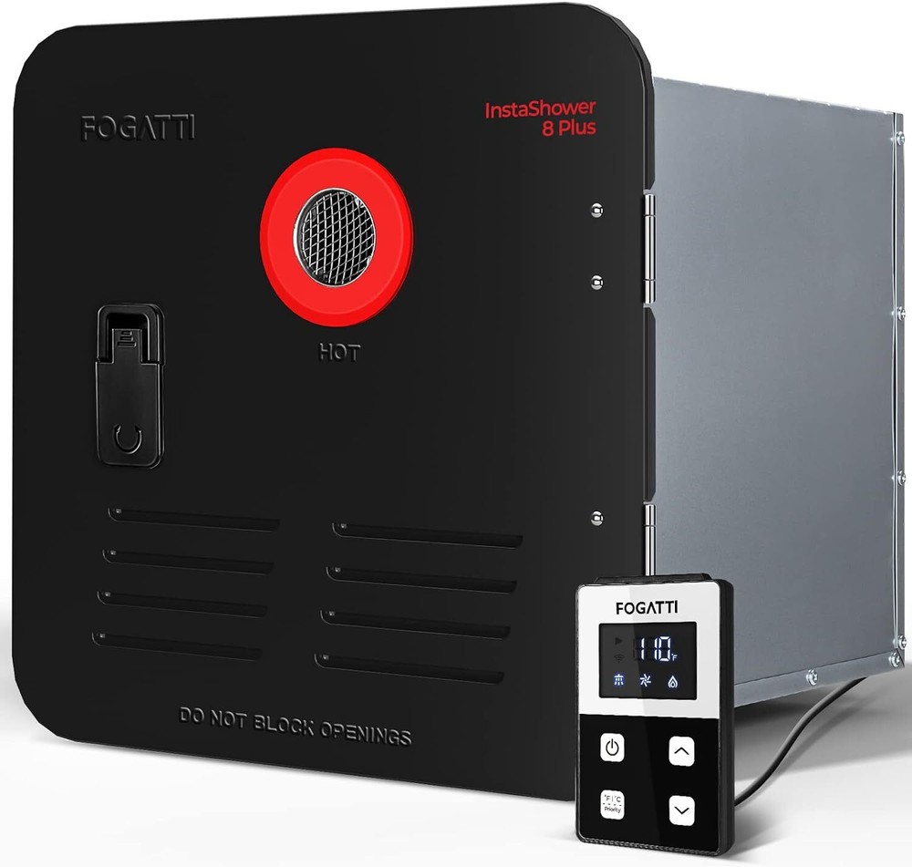 FOGATTI 55,000 BTU RV Tankless Water Heater 2.9 GPM RV Instant Hot Water Heater