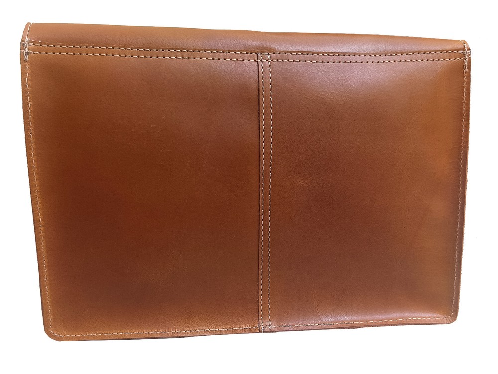 Calyx Full Grain Leather File Folder Organizer Document Holder Leather Portfolio