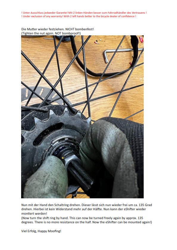 Vanmoof E-Shifter for S3 & X3 (Please Read Description)