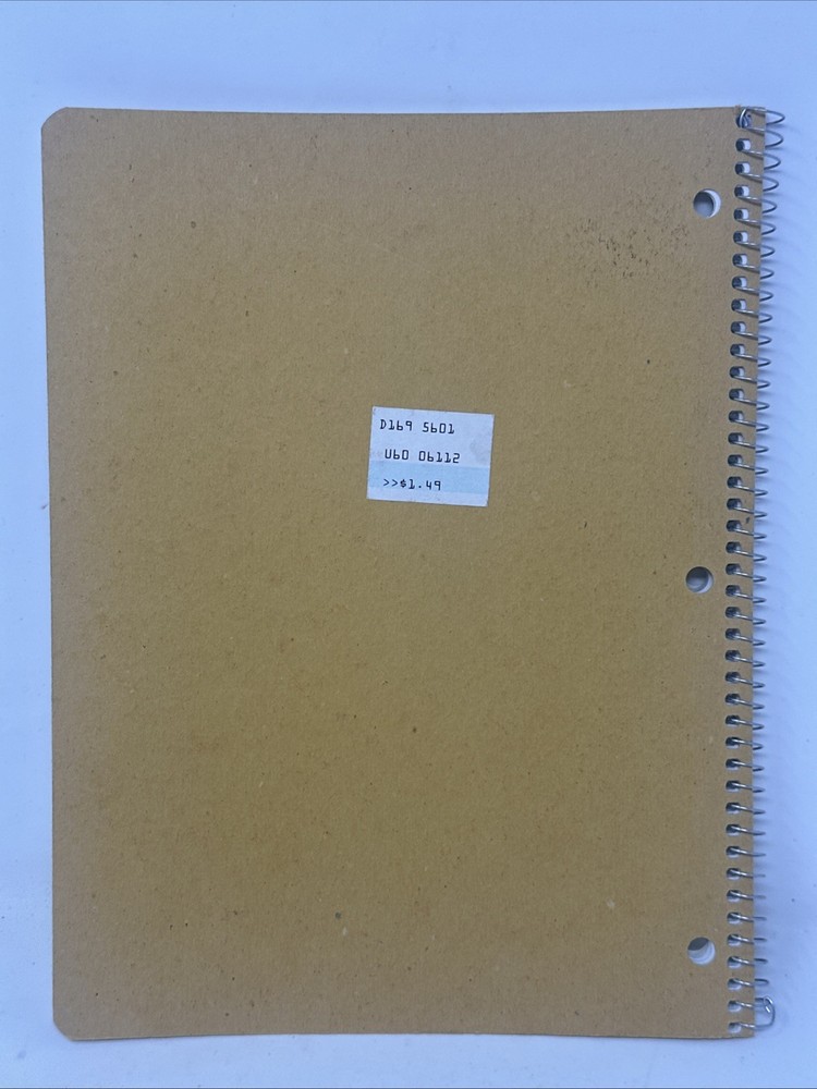Vintage 1990s Mickey And Minnie Mouse Notepad Spiral Notebook
