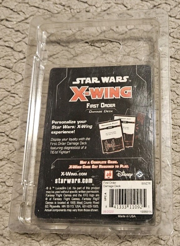 Star Wars X-Wing First Order Damage Deck