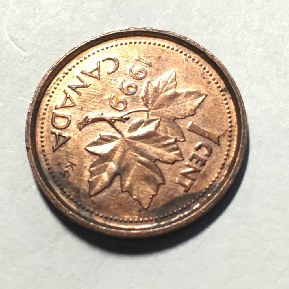 1999 CANADA ONE CENT COIN .
