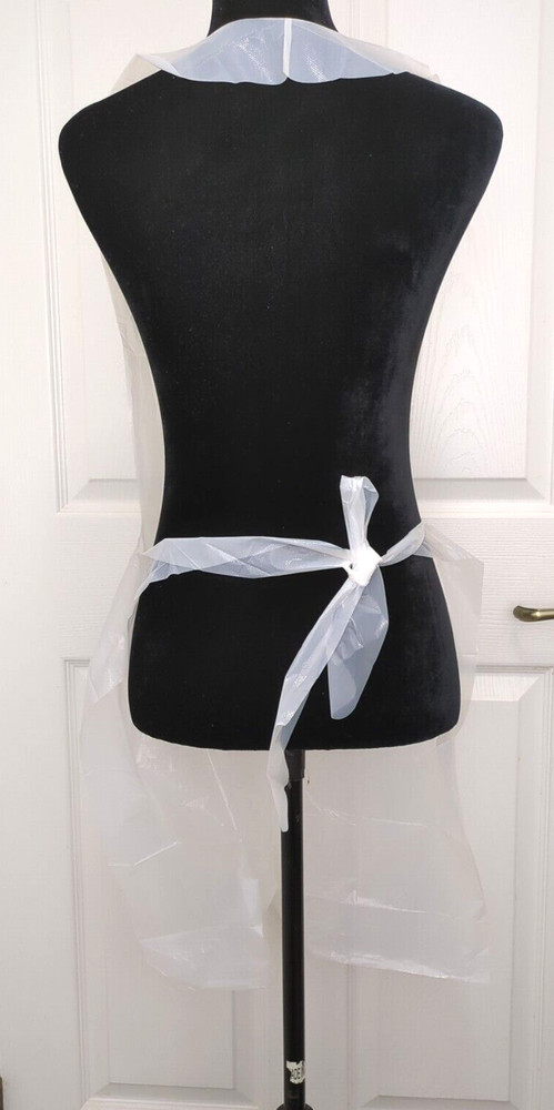 10 Polyethylene Disposable Aprons White 24" x 42"