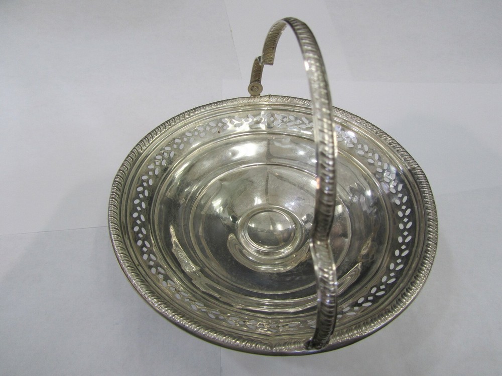 Antique Sterling Silver Basket