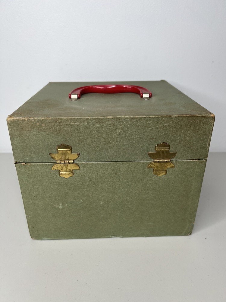 Vintage Dritz Sewing Pattern Green File Folder Box
