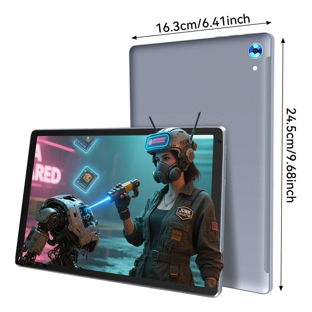 New 10.1" Android 15 Tablet 24+128GB IPS Touchscreen Octa-core Processor Wi-Fi