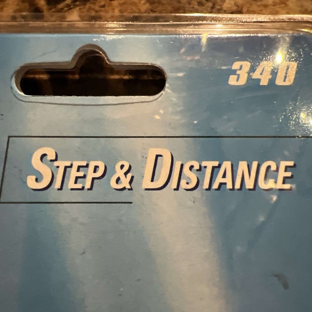 Sportline 340 Multi-Function Pedometer Simple Belt Clip Steps Distance (Sealed!)
