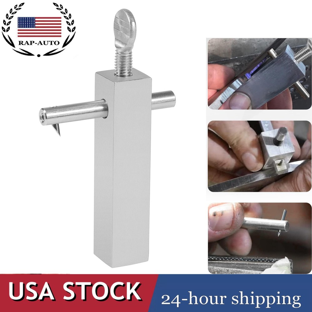 Knife Maker's Center Scribe with Adjustable Carbide Tip for Knife/Blade Making