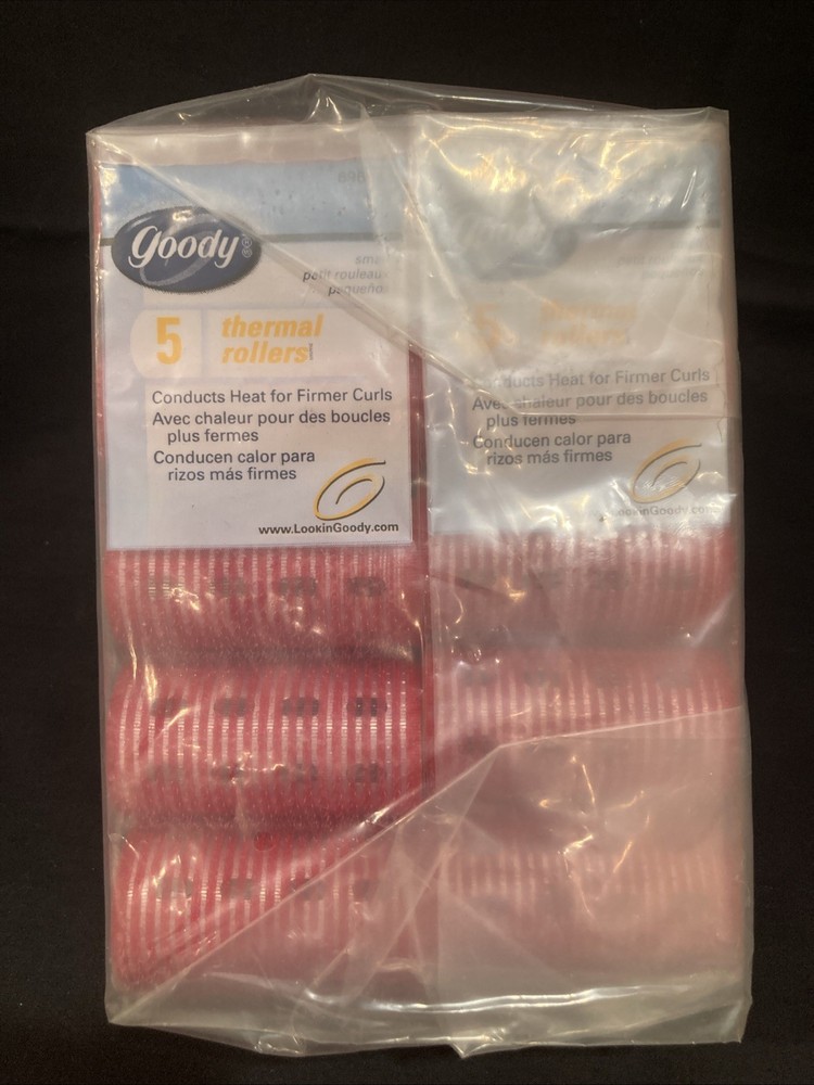 GOODY Reddish SMALL Thermal (Conducts Heat) Rollers Curlers (30 Total) New 2000