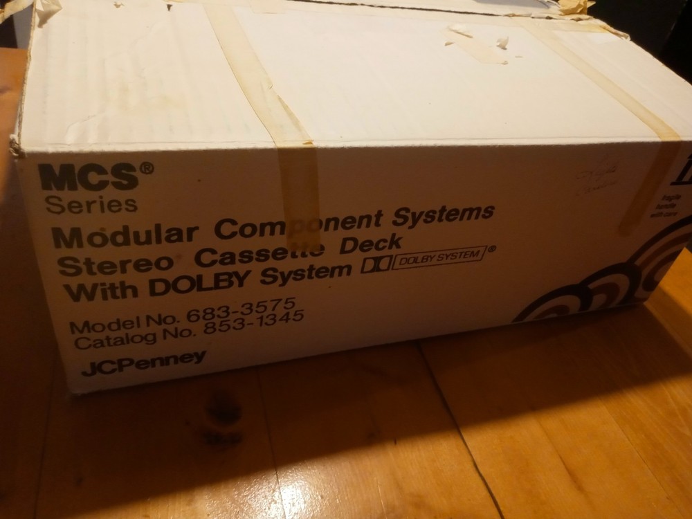 MCS Modular Component Systems Cassette Deck 683-3575 - WORKS - w/ORIGINAL BOX!
