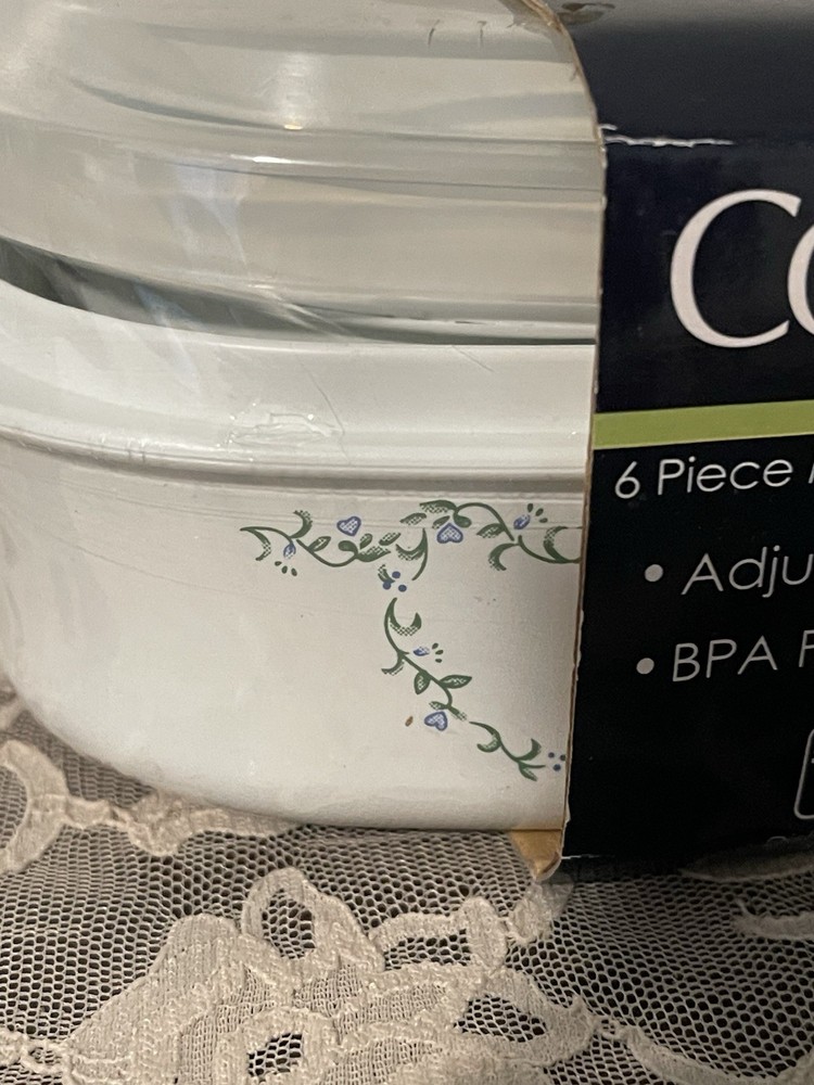 💙NEW 6-pc Corelle Coordinates Microwave COOKWARE Set w/Adjustable STEAMER LIDS