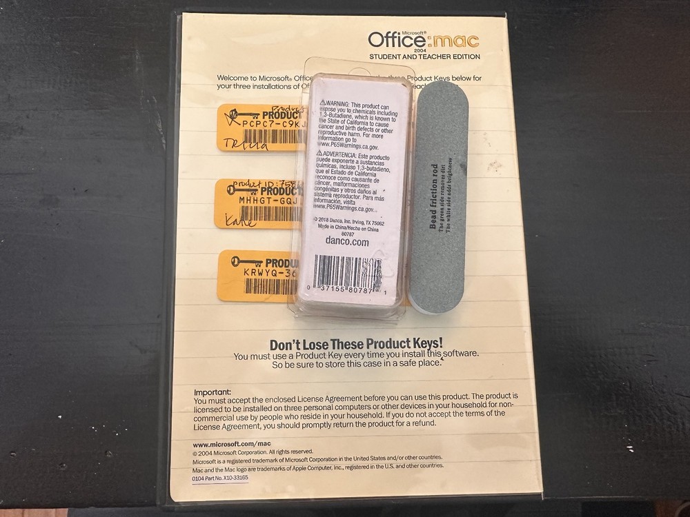 Microsoft Office 2004 APPLE Mac Student and Teacher Edition