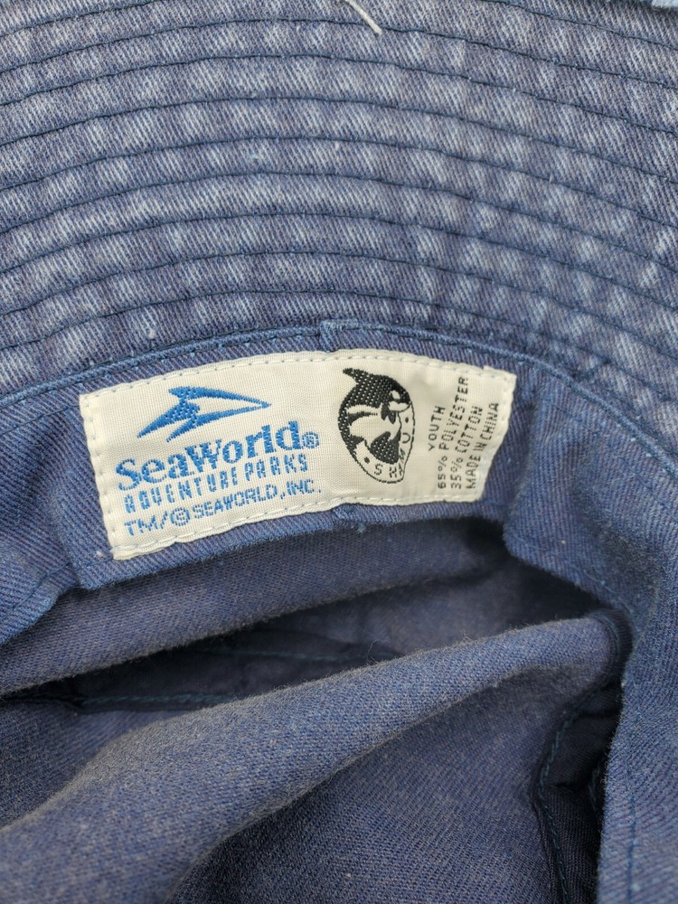 SeaWorld Blue Distressed Youth Bucket Hat