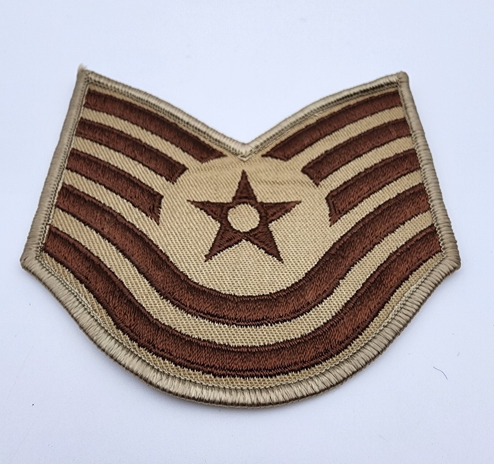 U.S. Air Force Technical Sergeant Desert Chevron Patch