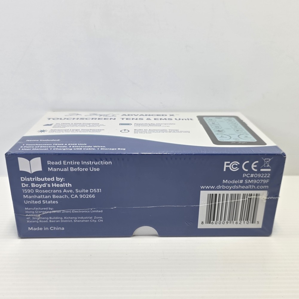 Dr. Boyd's "Advanced X" Touchscreen TENS & EMS Unit -32 Modes, 8 Settings
