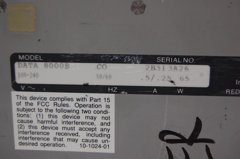 *Read ADIC DATa 8000B External Tape Drive