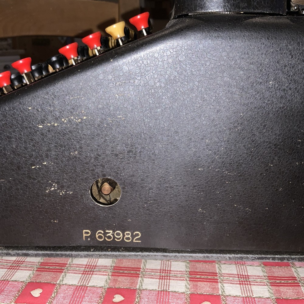 Vtg Antique "Continental" Adding Machine Calculator (Handle is Missing)