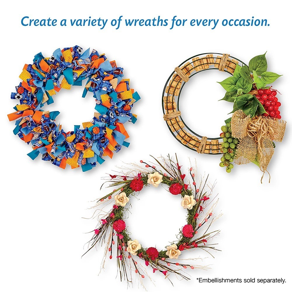 Wire Wreath Form 18 inch Green