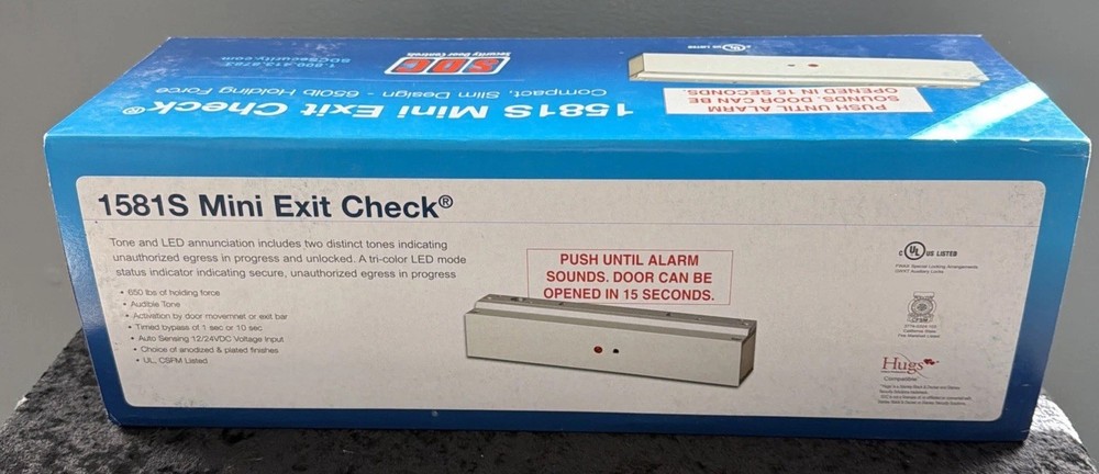 SDC Mini Exit Check #1581SNDV Model: 1581SGL