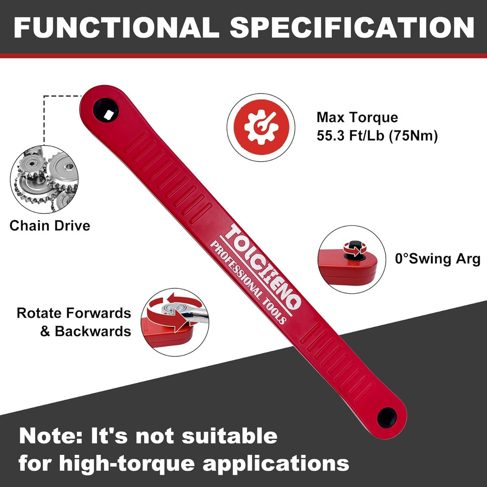 Offset Extension Wrench Set, Pro Zero Offset Extension Wrench Extender Tool with