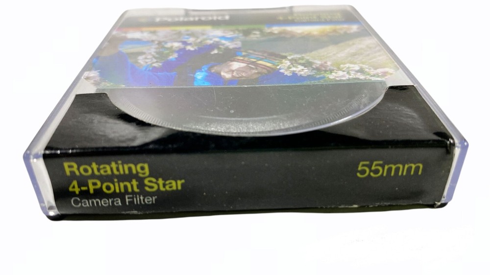 Polaroid Rotating 4-Point Star Camera Filter 55mm Black