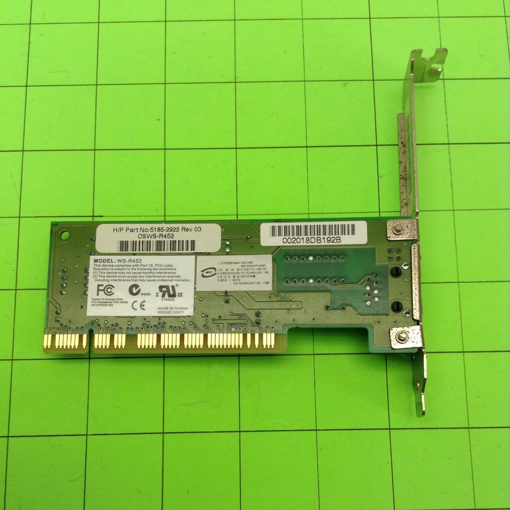 Desktop Computer WS-R452 CSWS-R452 Network Card