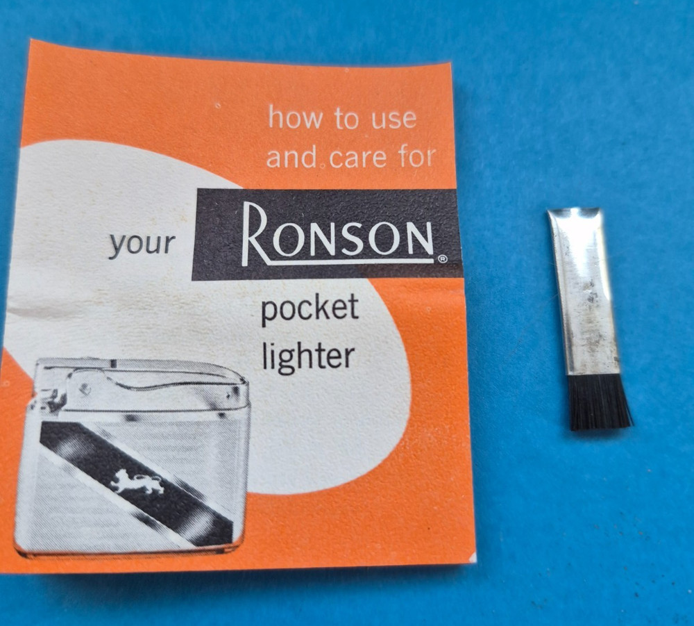 Vintage Ronson Adonis Cigarette Lighter Used Engraved