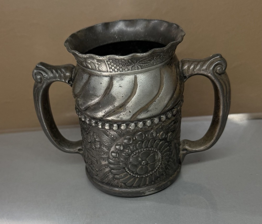 Antique Silver Plate Spooner Sugar Bowl