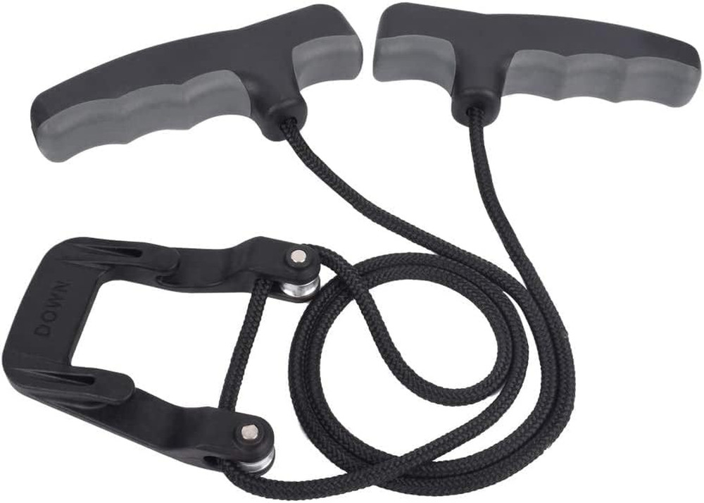 Compound Bow Crossbow Rope Cocking Device Pull Aid 4-Finger Silicone Wrapped Han