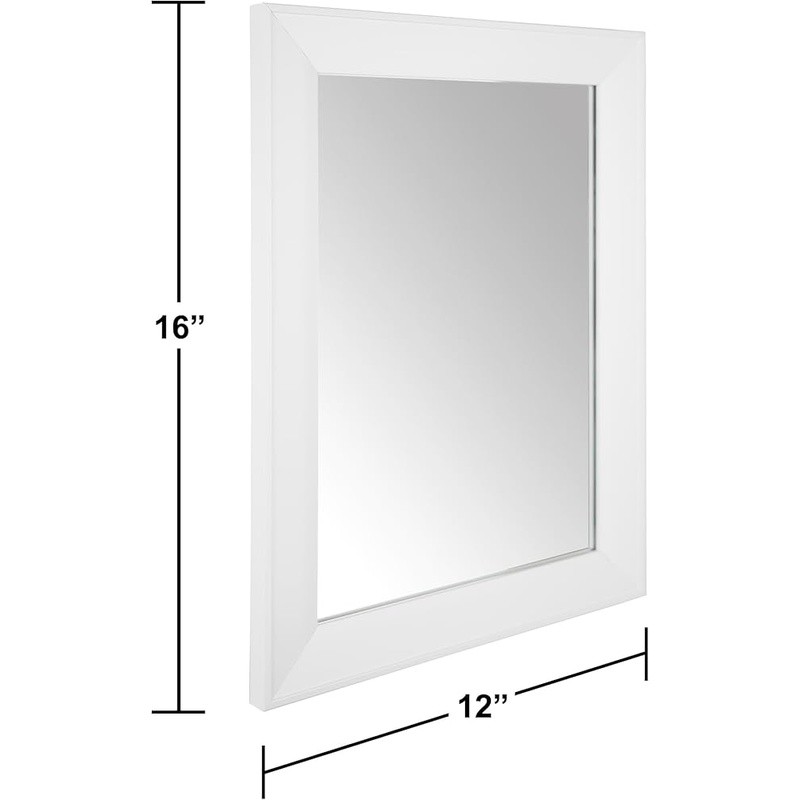 Beveled Edge Rectangular Wall Mirror Clear Reflection Easy Install Home Décor US