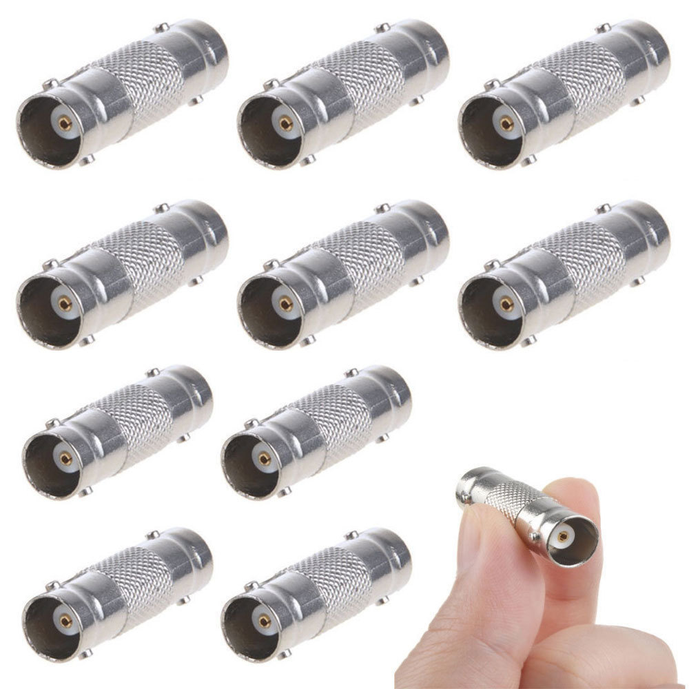 10pcs BNC Cable Extend Coupler for Samsung Security Camera 1080P 720P 960H ETC