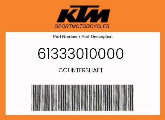 KTM Genuine Countershaft - 61333010000