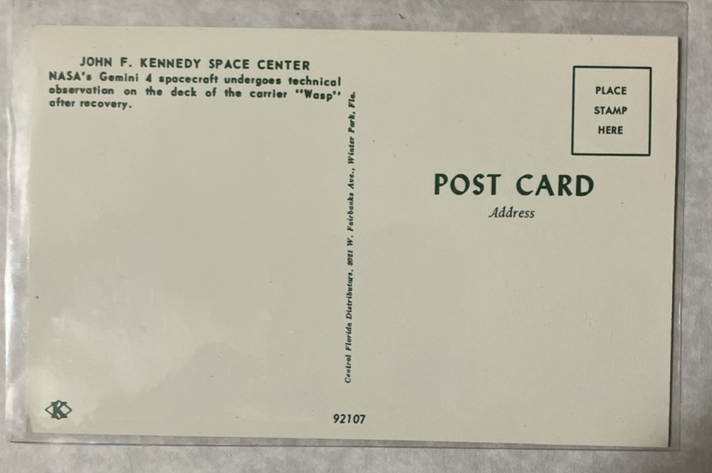 Vintage NASA Gemini Space Postcards Lot (6)